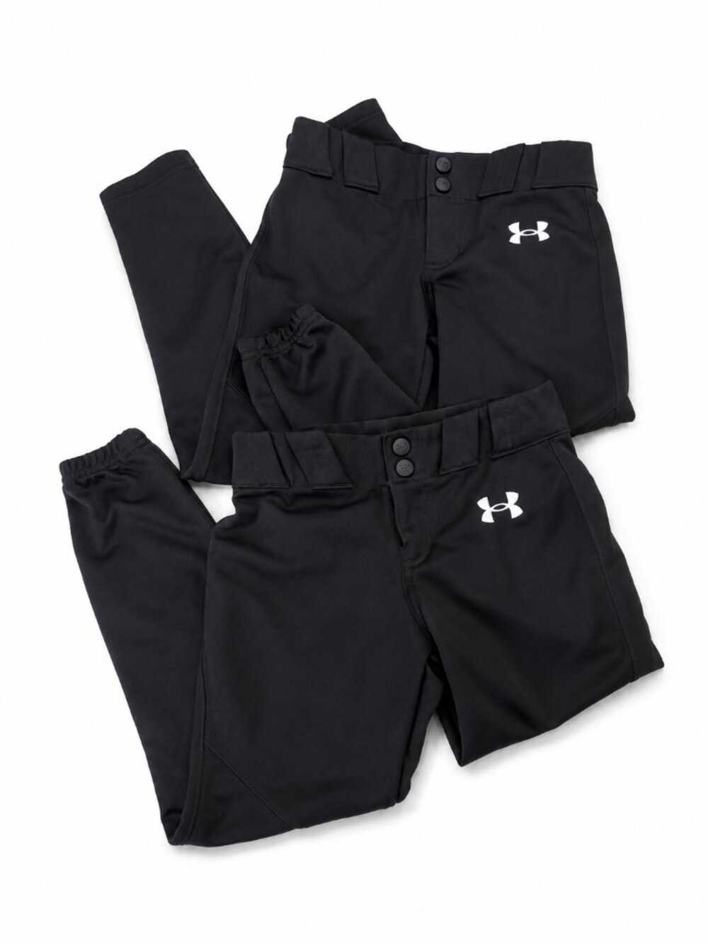 Under Armour Youth YXS Black Baseball Pants Jogger Lot Bundle Set Youth XS Boys